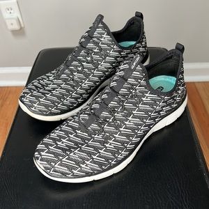 Skechers Dual Lite Women Sz 11 Black Grey Memory Foam Air Cooled Shoes, SN 12765